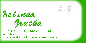 melinda grutka business card